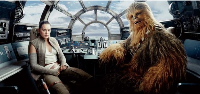 Last Jedi Rey and Chewbacca