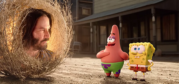 Keanu Reeves in Spongebob Squarepants Trailer